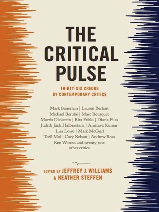 Title details for The Critical Pulse by Jeffrey J. Williams - Available